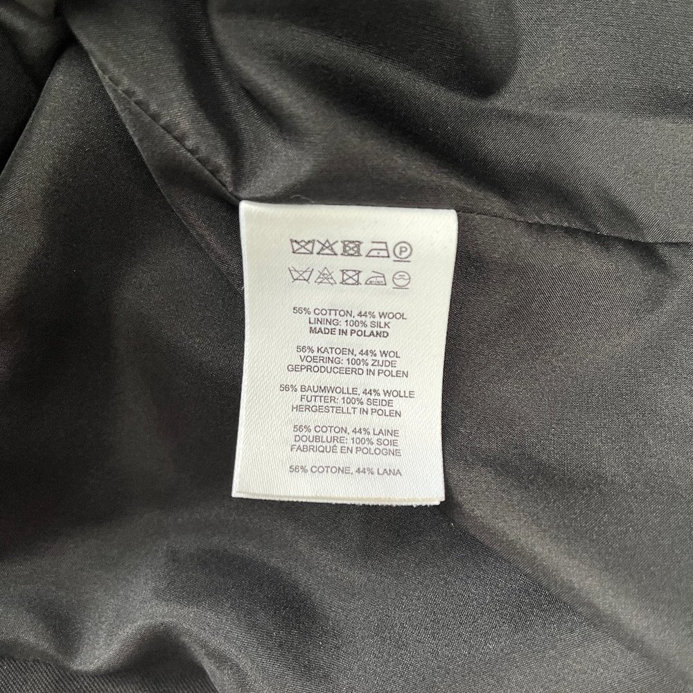 Auc NWT Dries Van Noten Salfa Draped gabardine Midi Black Skirt - Picture 10 of 14